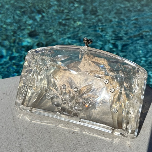 Source Unknown Handbags - Vintage Clear Lucite Purse/Clutch Handbag